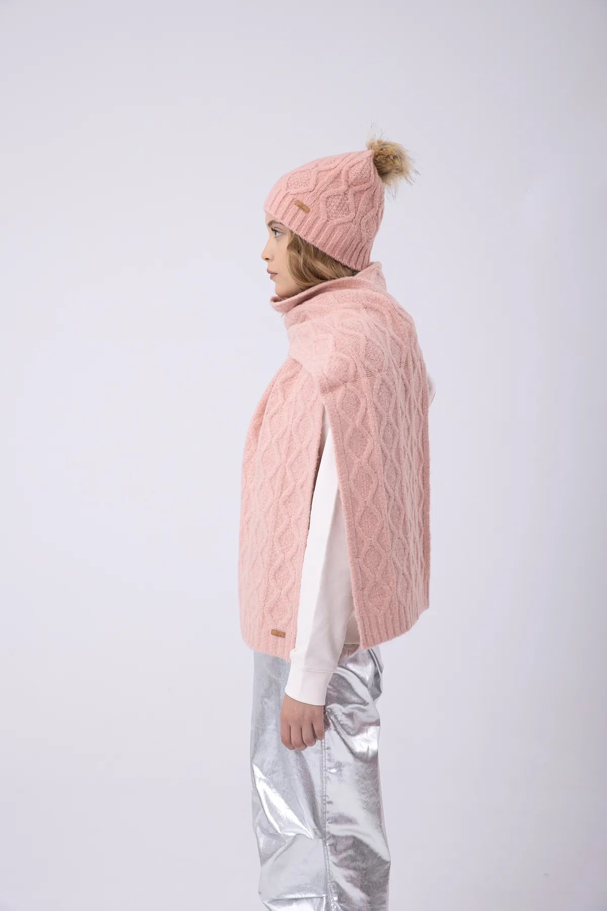 Soft Pink Knitwear Beanie