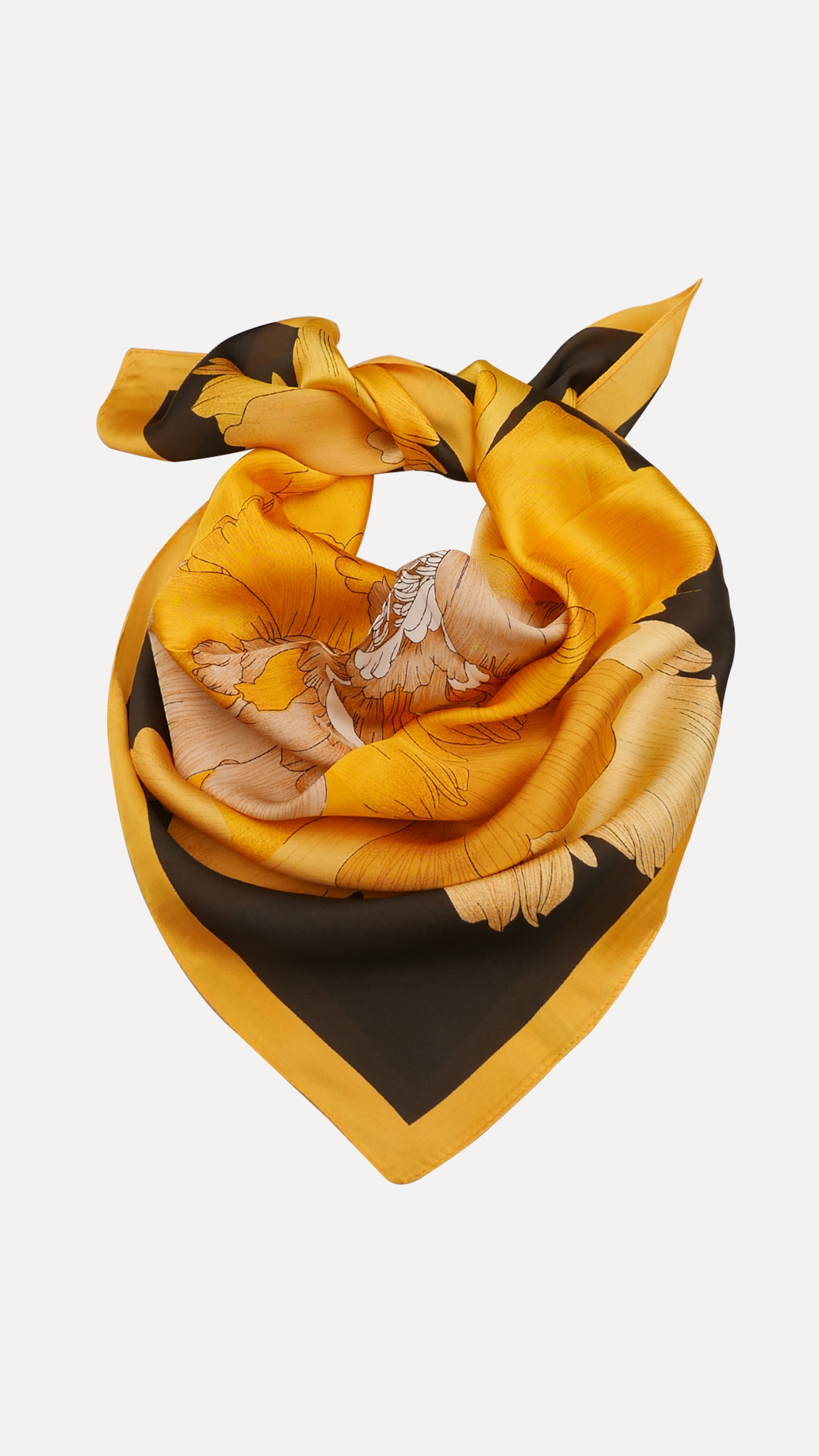 Yellow Floral Scarf