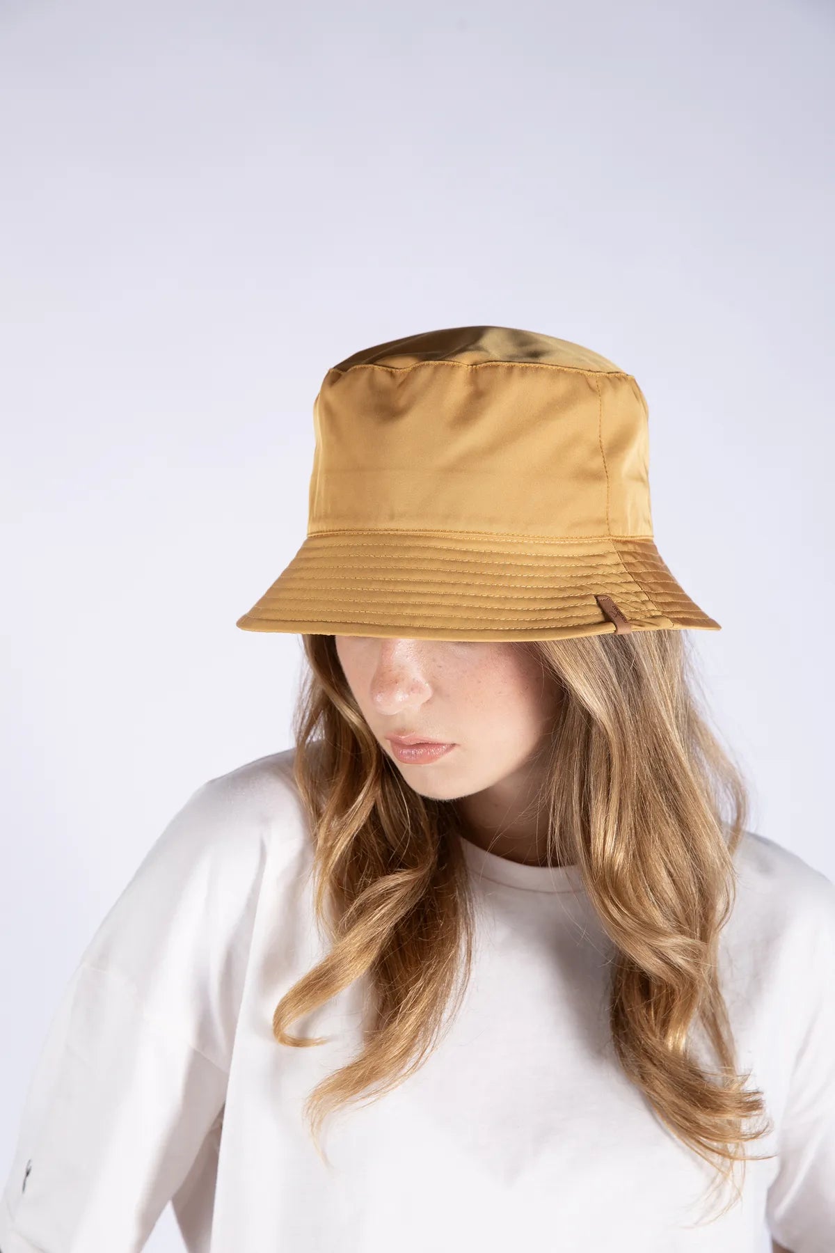 Unisex Mustard Color Bucket Hat Anti Sweat