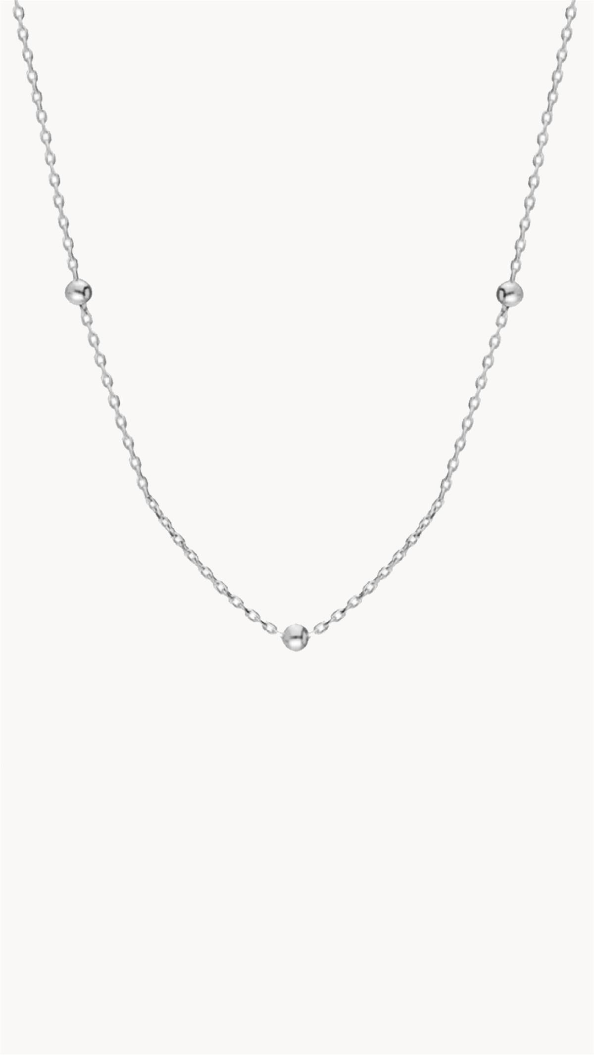 Set of 10 Ball Chain Necklace 925 Sterling Silver