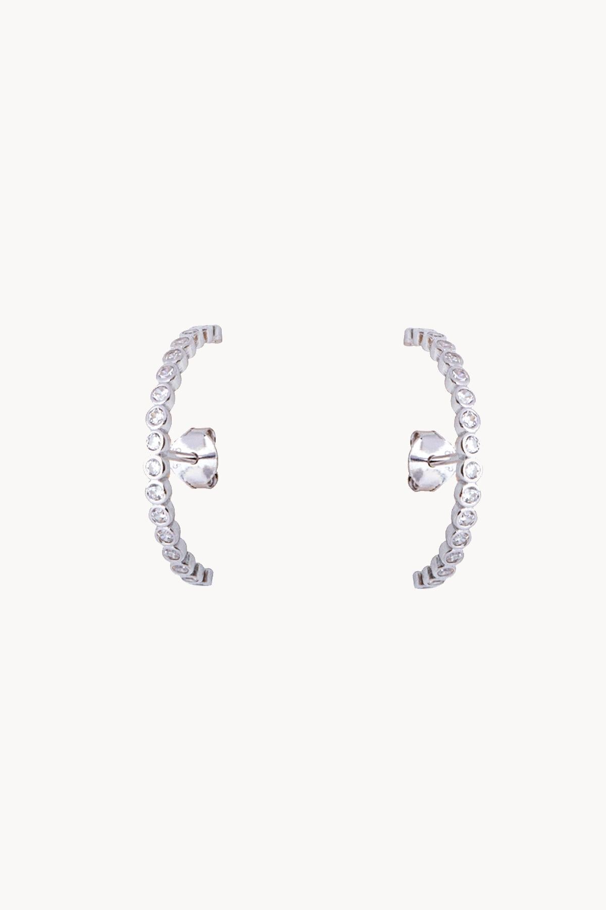Cuff Zircon Earring 925 Silver