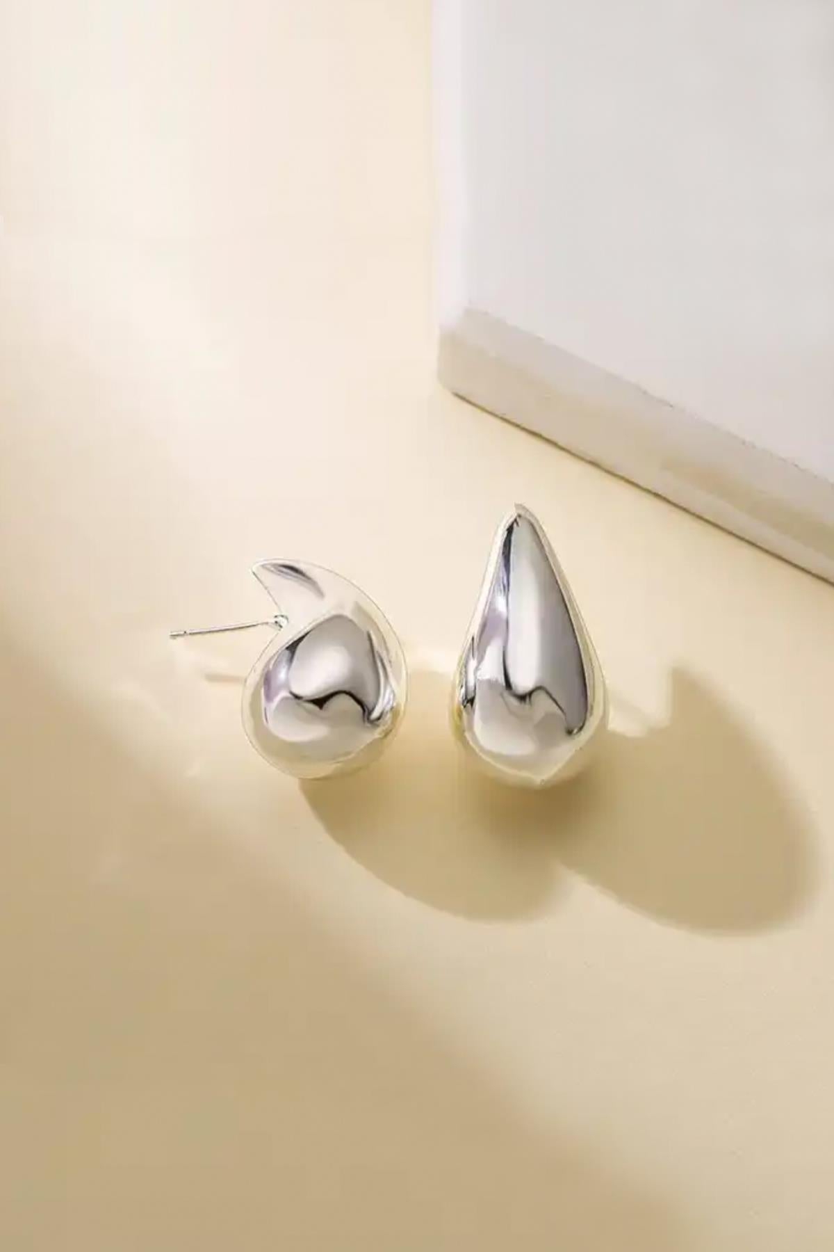 Drop Earrings Silver Color