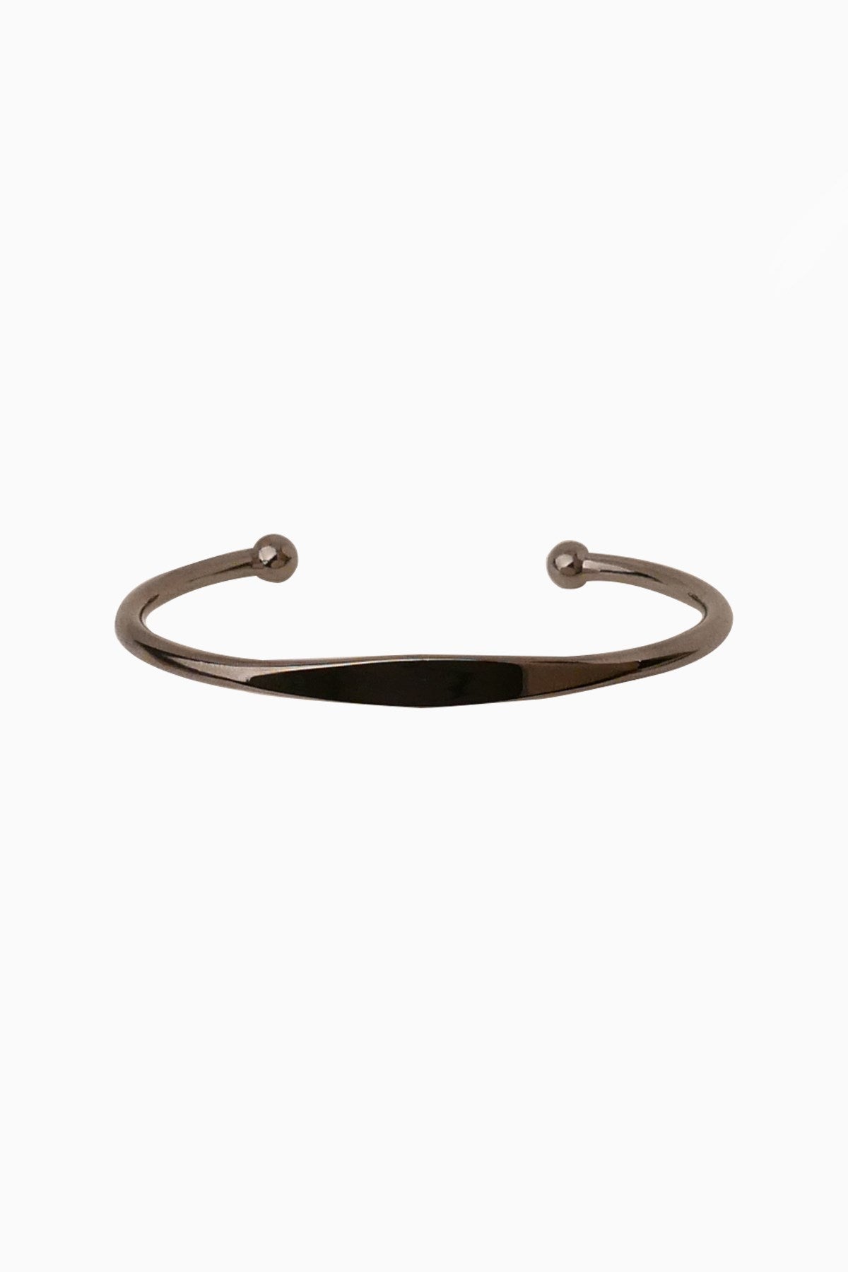 Men's Oval Black Rhodium Bracelet