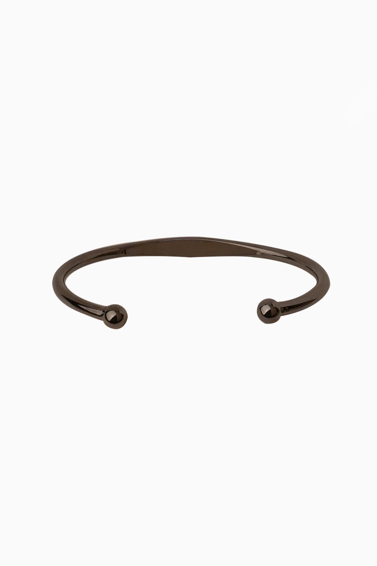 Men's Oval Black Rhodium Bracelet