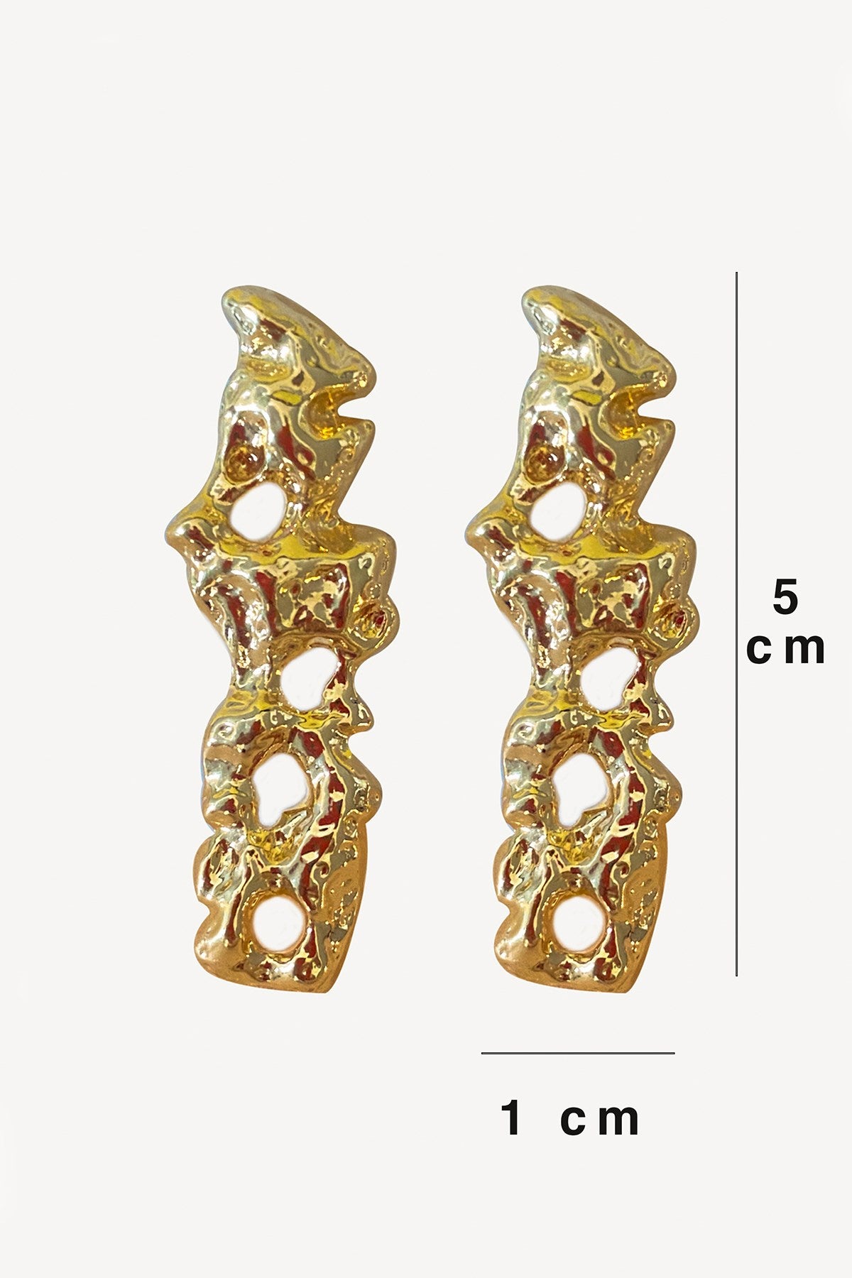 Flow Earrings Gold Plated