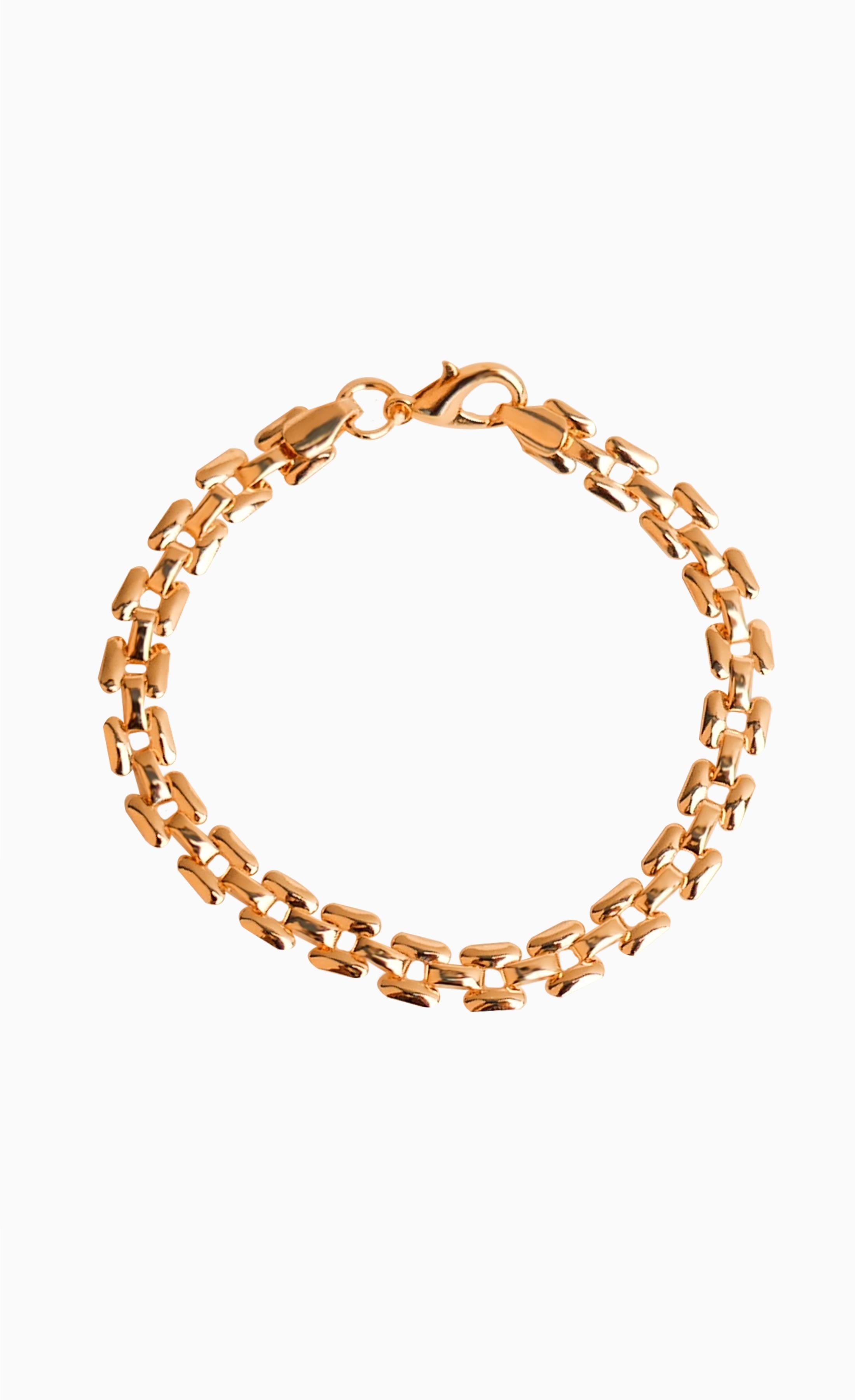 Thin Chain Bracelet Gold Plated