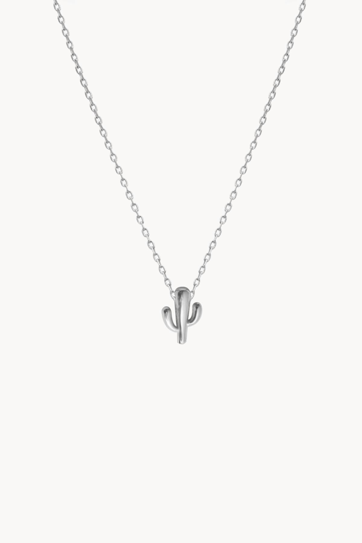 Cactus 925 Sterling Silver Necklace