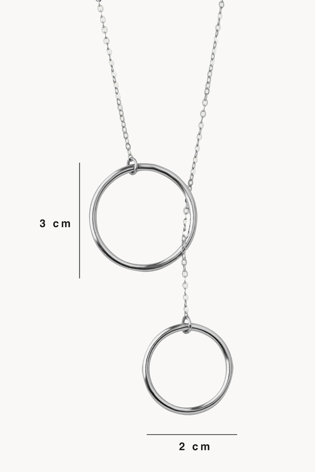 Knot Lift Necklace Silver Plated