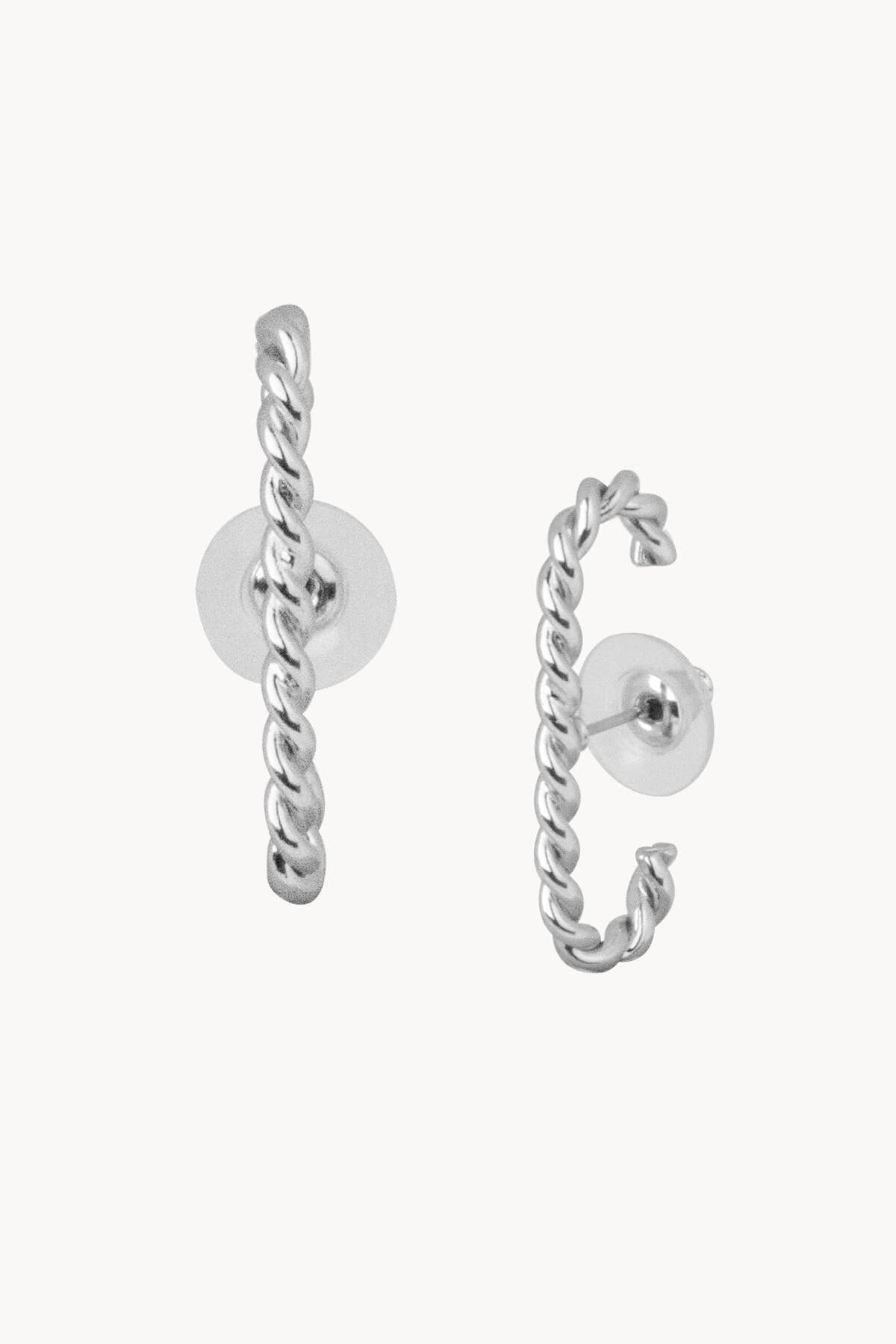 Knot Earrings Silver Plated