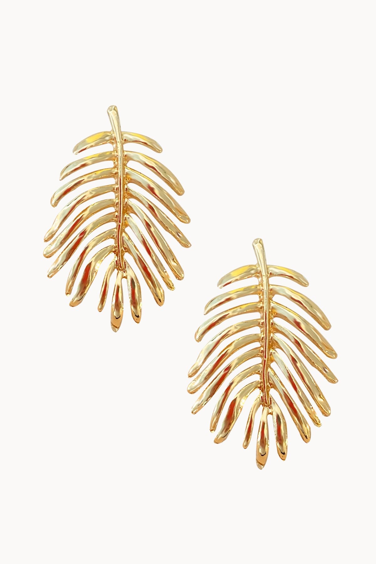 Palm Earrings Gold Plated