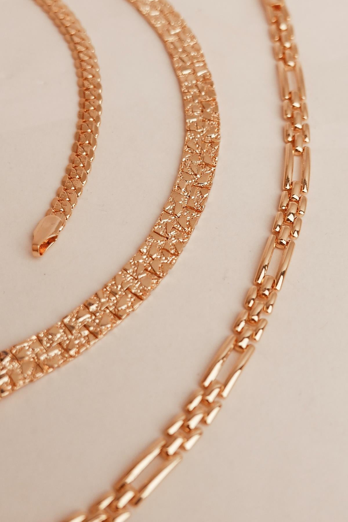 Stone Textured Bracelet Gold
