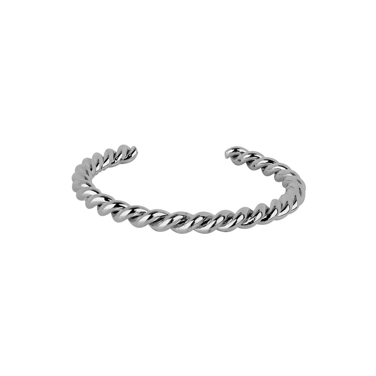 Twisted Silver Plating Bracelet